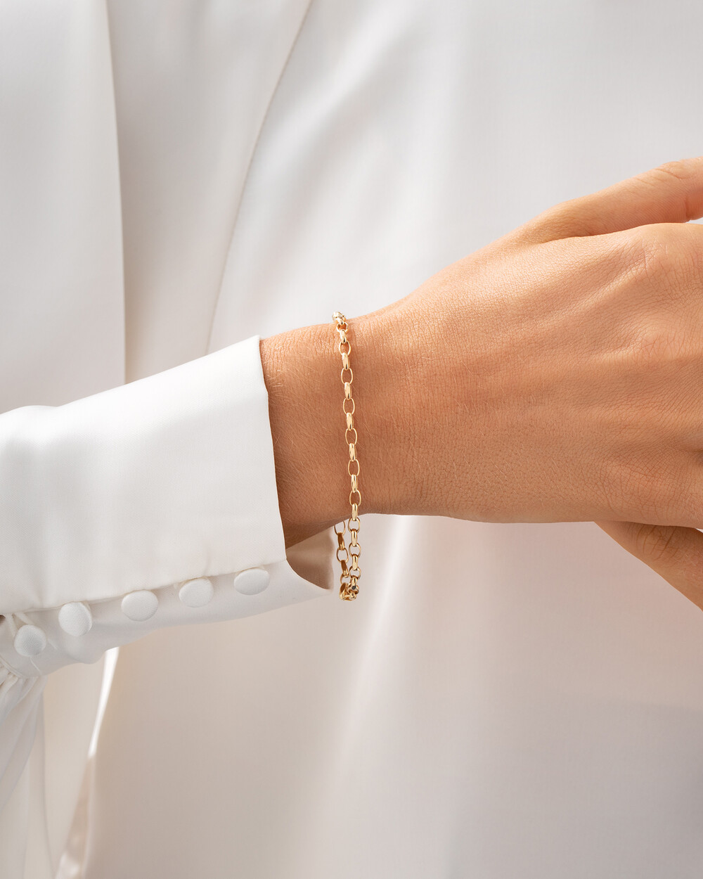 19cm (7.5″) Belcher Bracelet in 10kt Yellow Gold